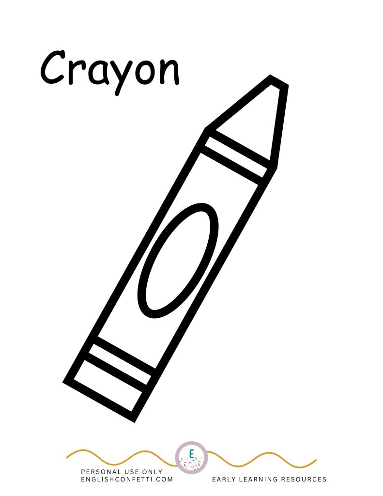 printable crayon template