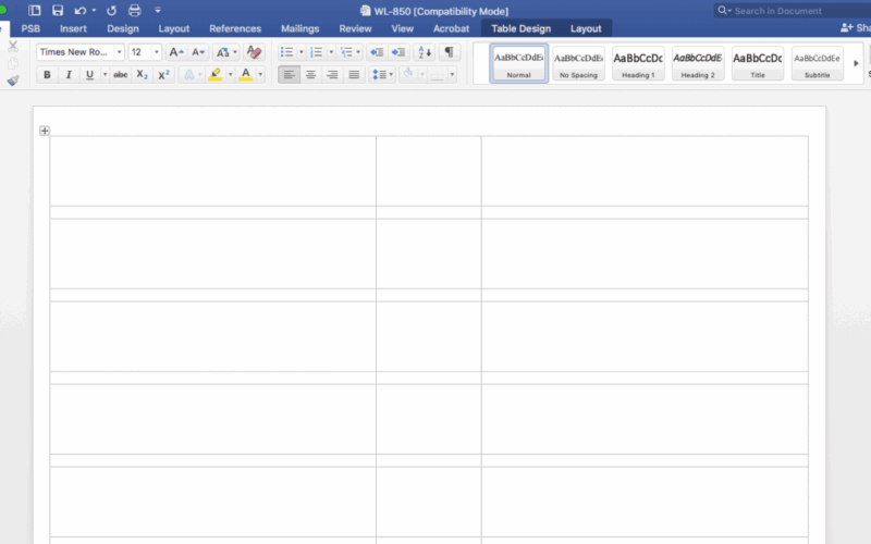Creating File Folder Labels In Microsoft Word