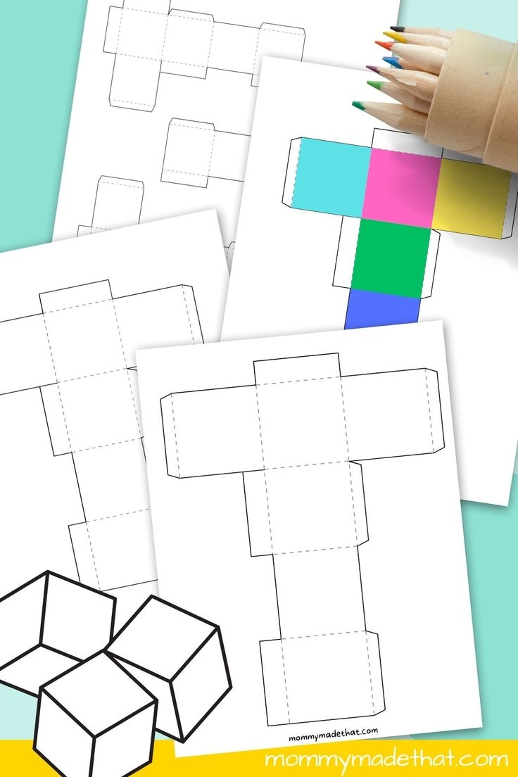 printable cube template