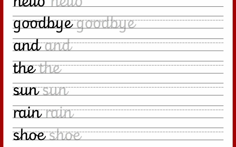 Cursive Handwriting Worksheets Free Printable Mama Geek