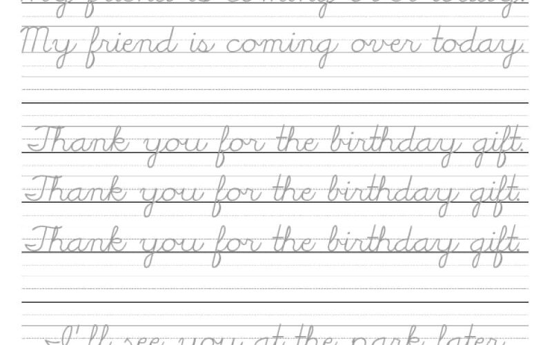 Cursive Writing Practice Sheets PDF ReadingVine