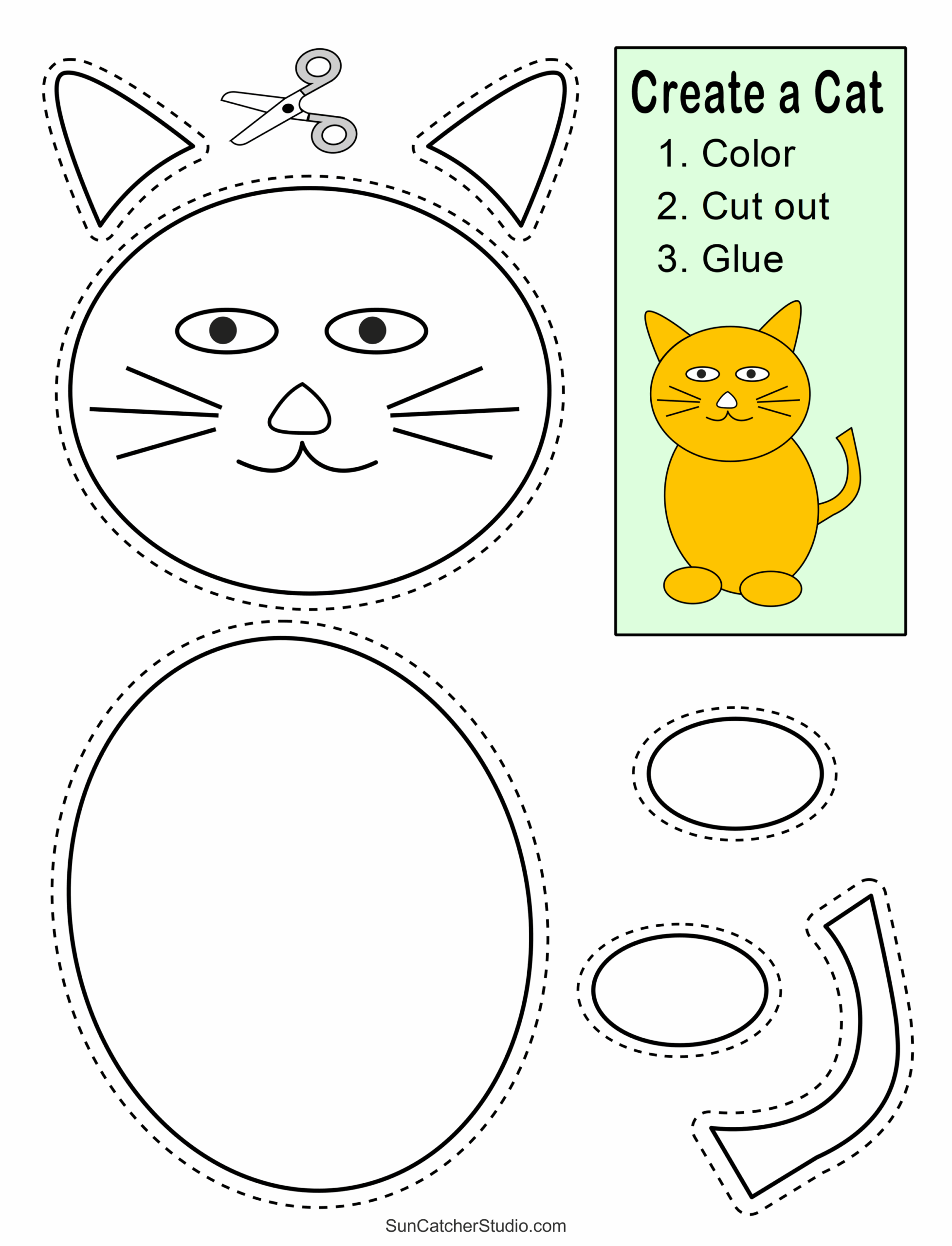 Cut And Paste Worksheets Printable Activities For Kids Free Printables Monograms Design Tools Patterns DIY Projects