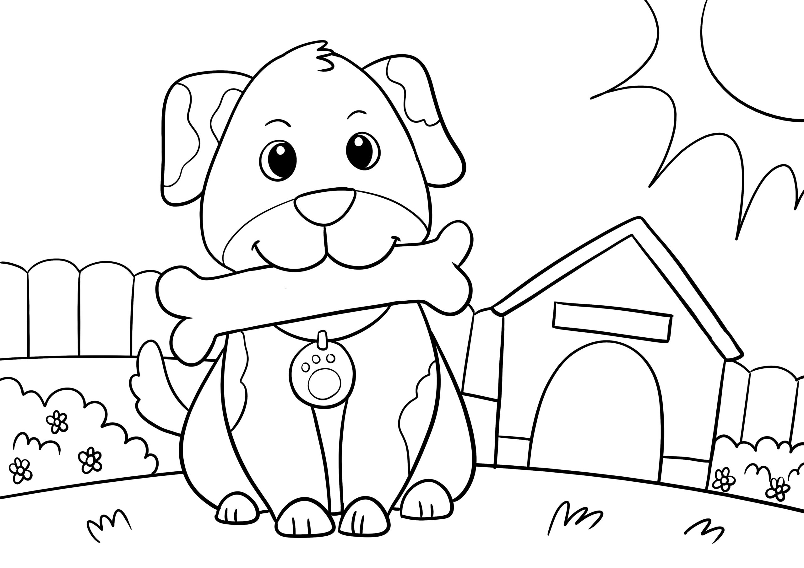 free printable dog coloring sheets