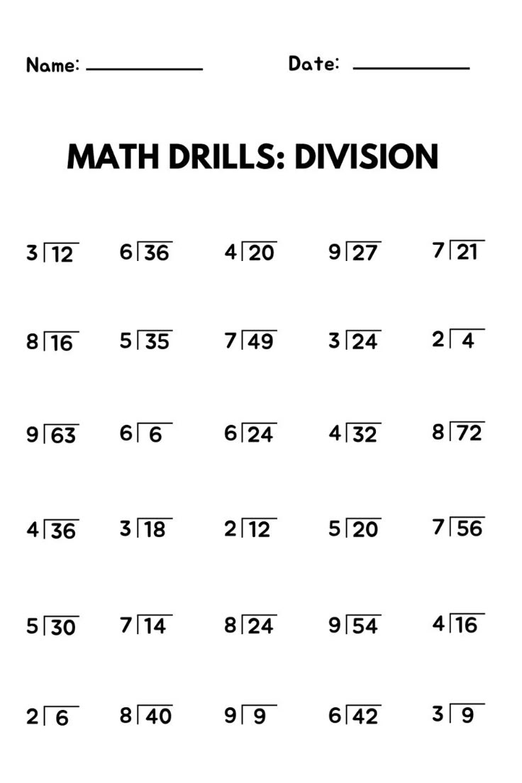 Division Drills