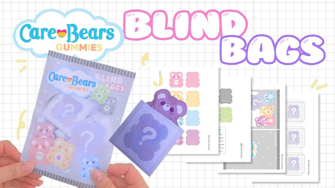 DIY Care Bears Mystery Blind Bags Free Template YouTube