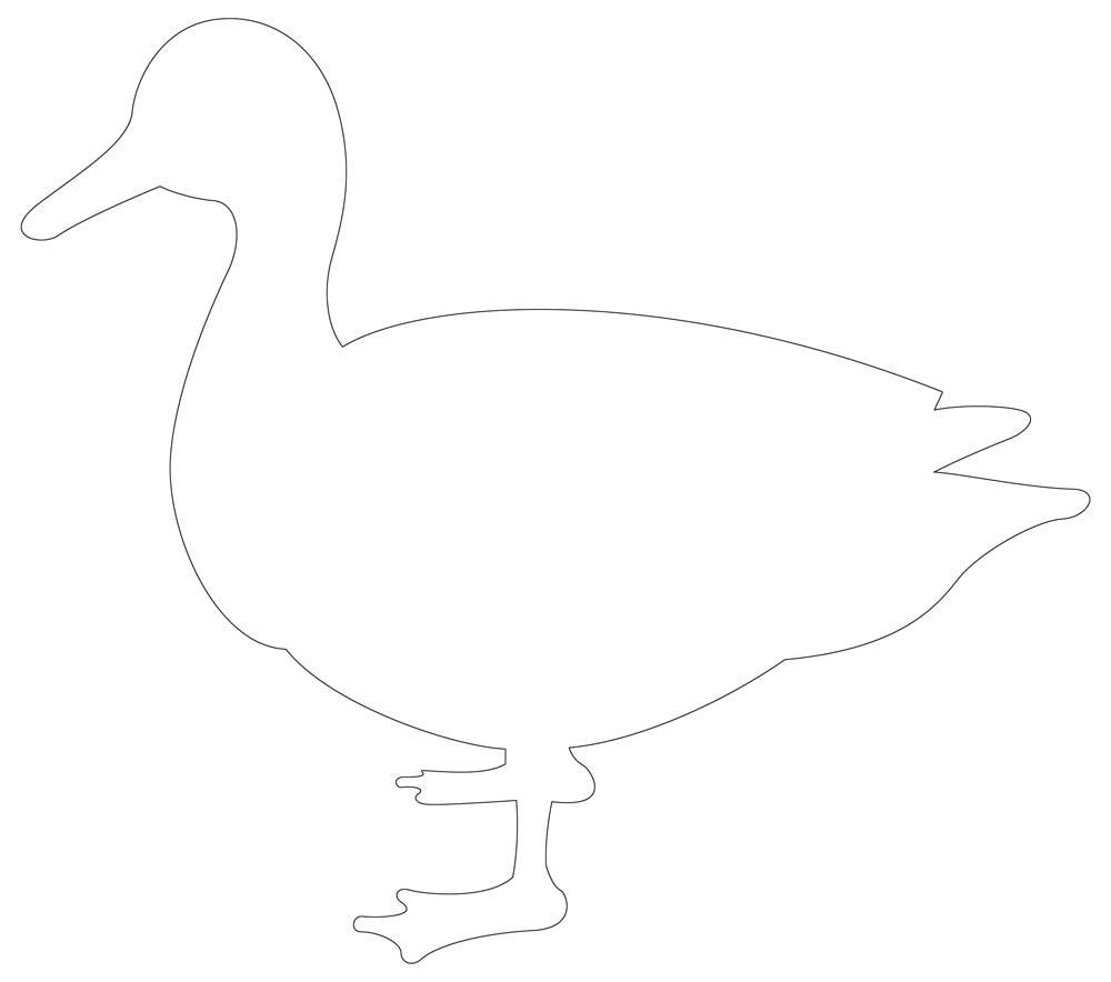 duck template printable