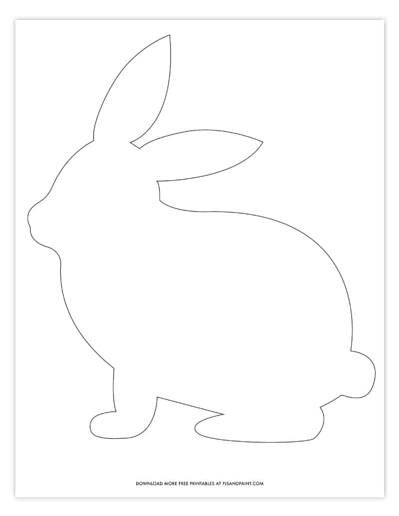 Easter Bunny Template Free Printable Bunny Pattern Pjs And Paint Easter Bunny Template Free Printable Bunny Pattern Pjs And Paint