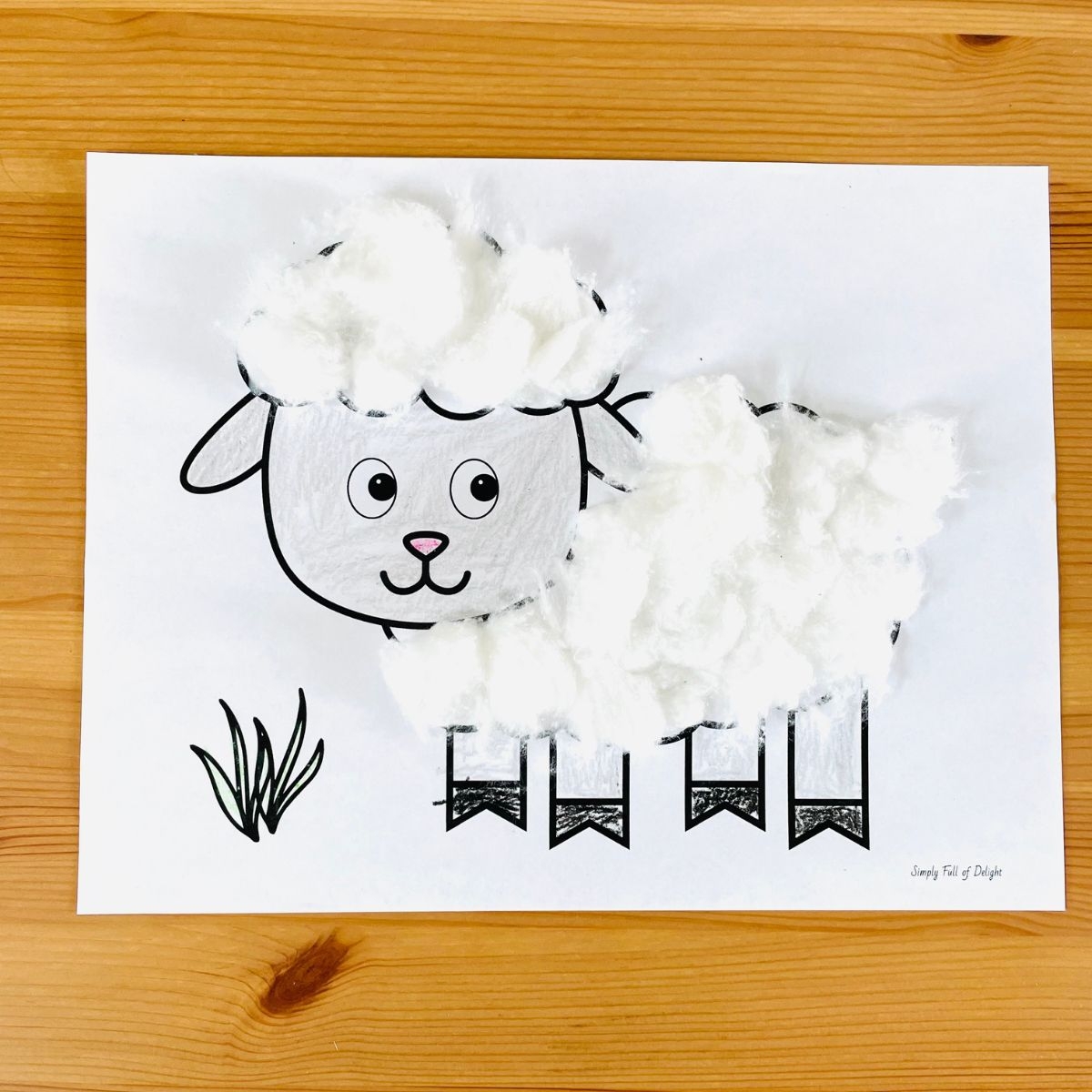 sheep template printable