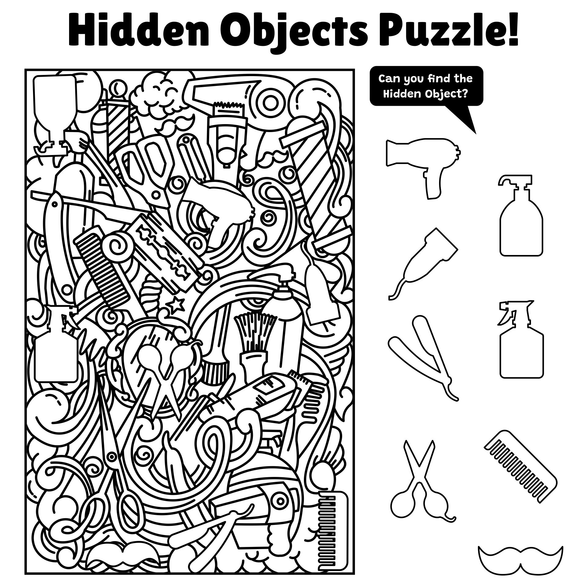 Easy Hidden Pictures Highlights 10 Free PDF Printables Printablee