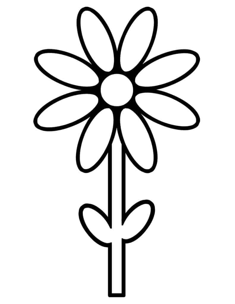 Easy Printable Flower Dot Painting Craft Template To Make A Crafty Life