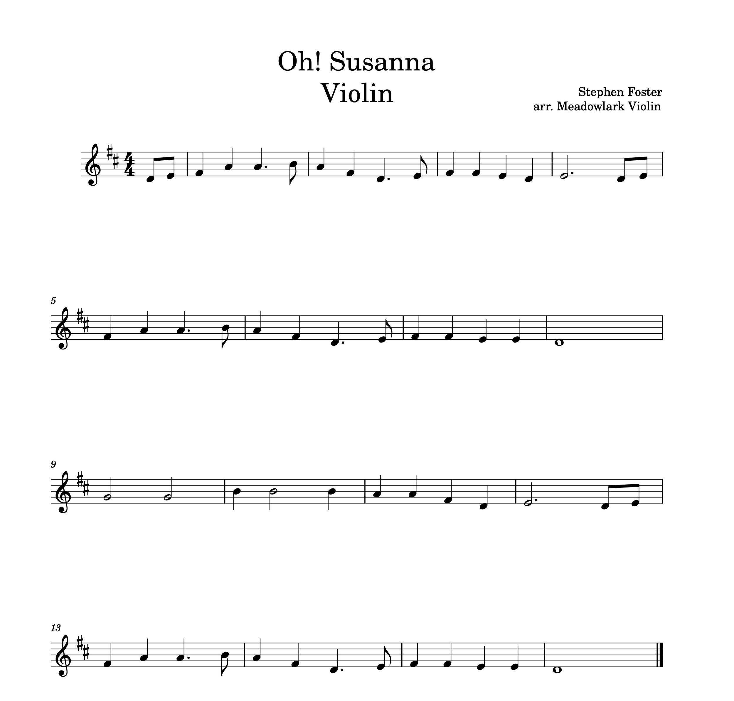 Easy Stephen Foster Songs For Violin Free Sheet Music Meadowlark Violin Studio Easy Stephen Foster Songs For Violin Free Sheet Music Meadowlark Violin Studio