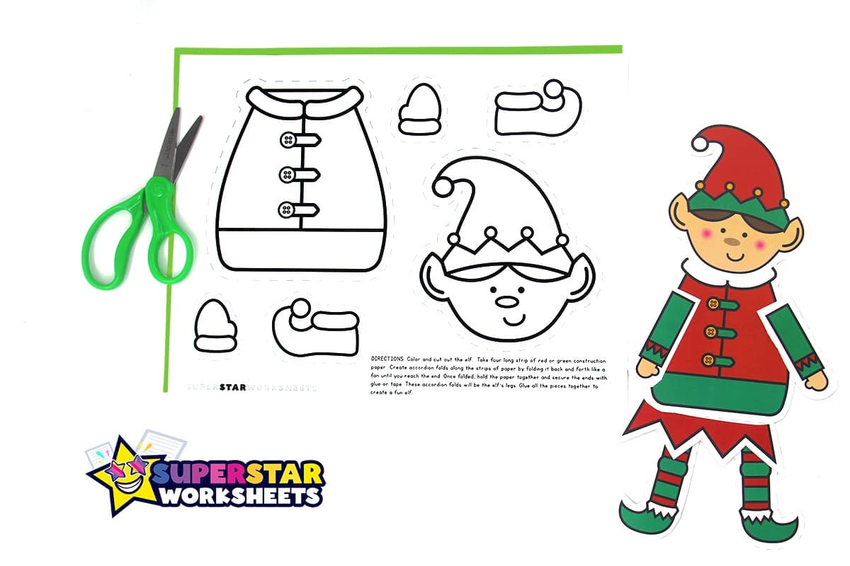 elf template printable