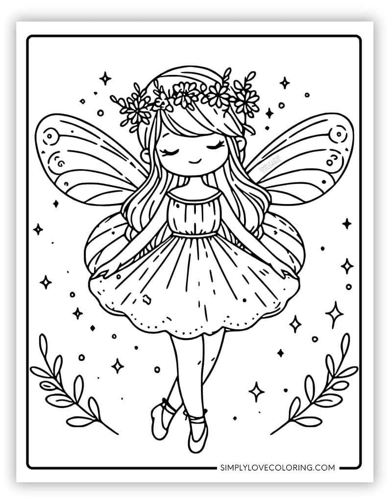 fairy coloring sheets printable