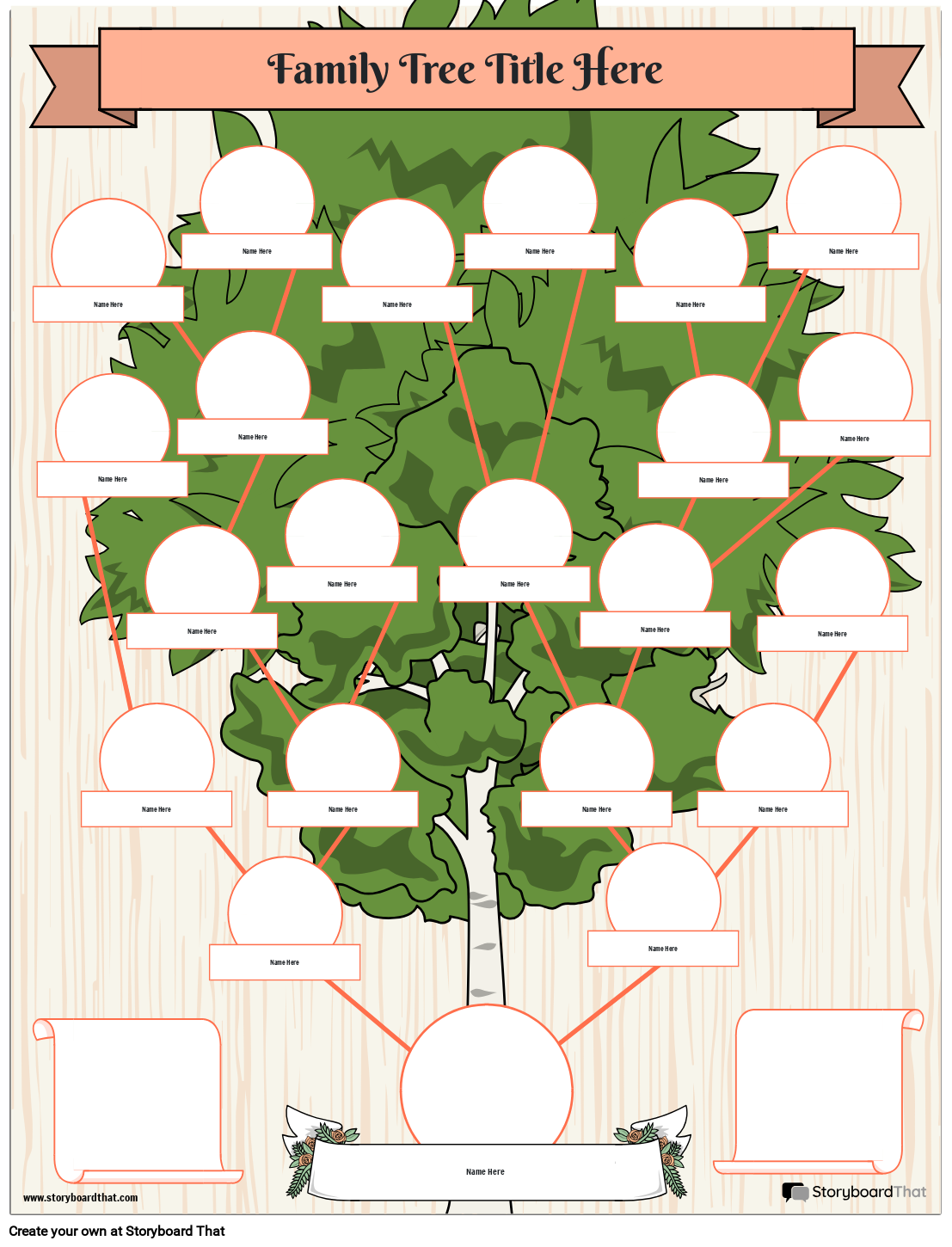 Family Tree Maker Free Templates By Storyboard That