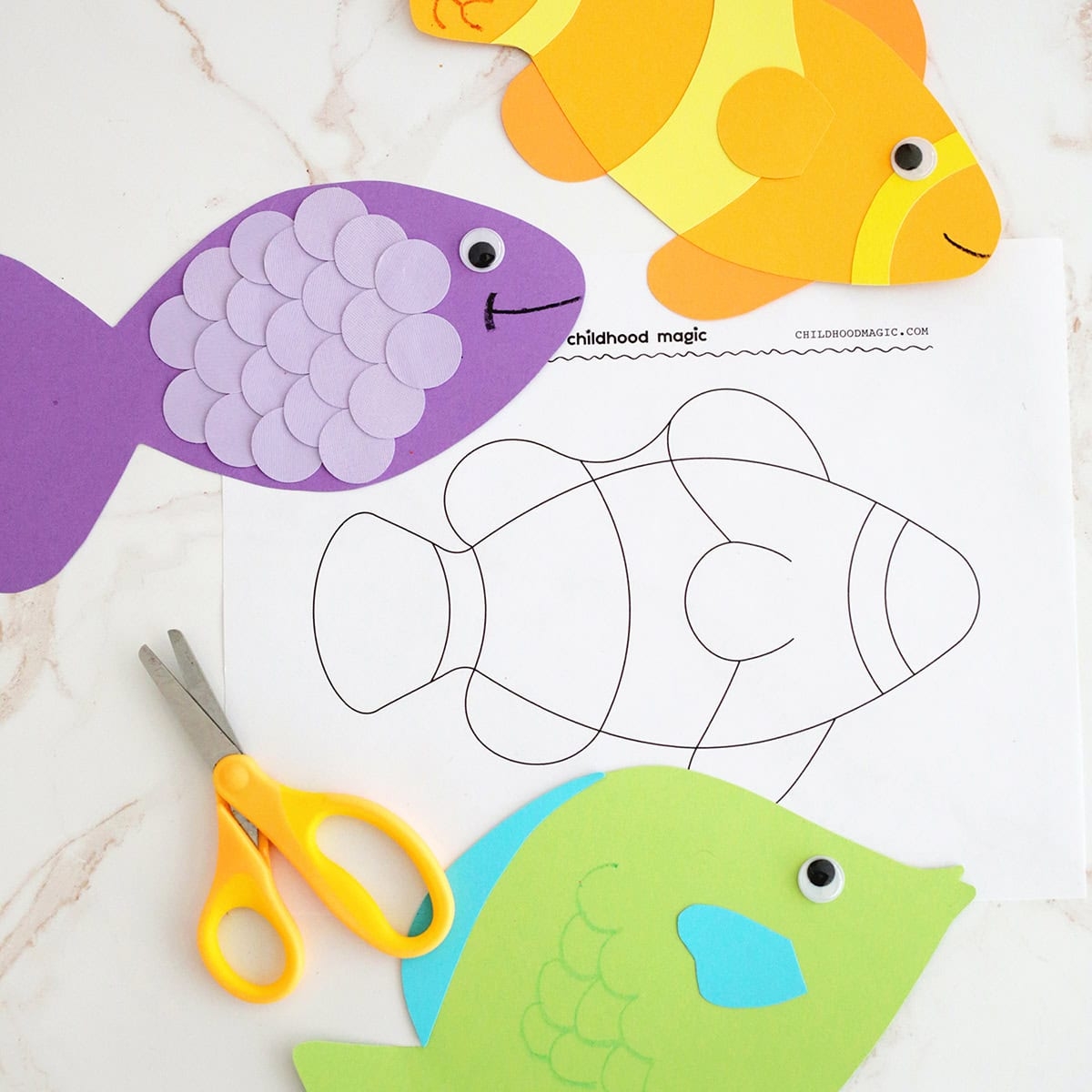 Fish Template Free Printable Childhood Magic