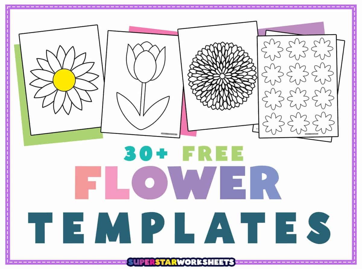 Flower Templates Free Printables Superstar Worksheets Flower Templates Free Printables Superstar Worksheets