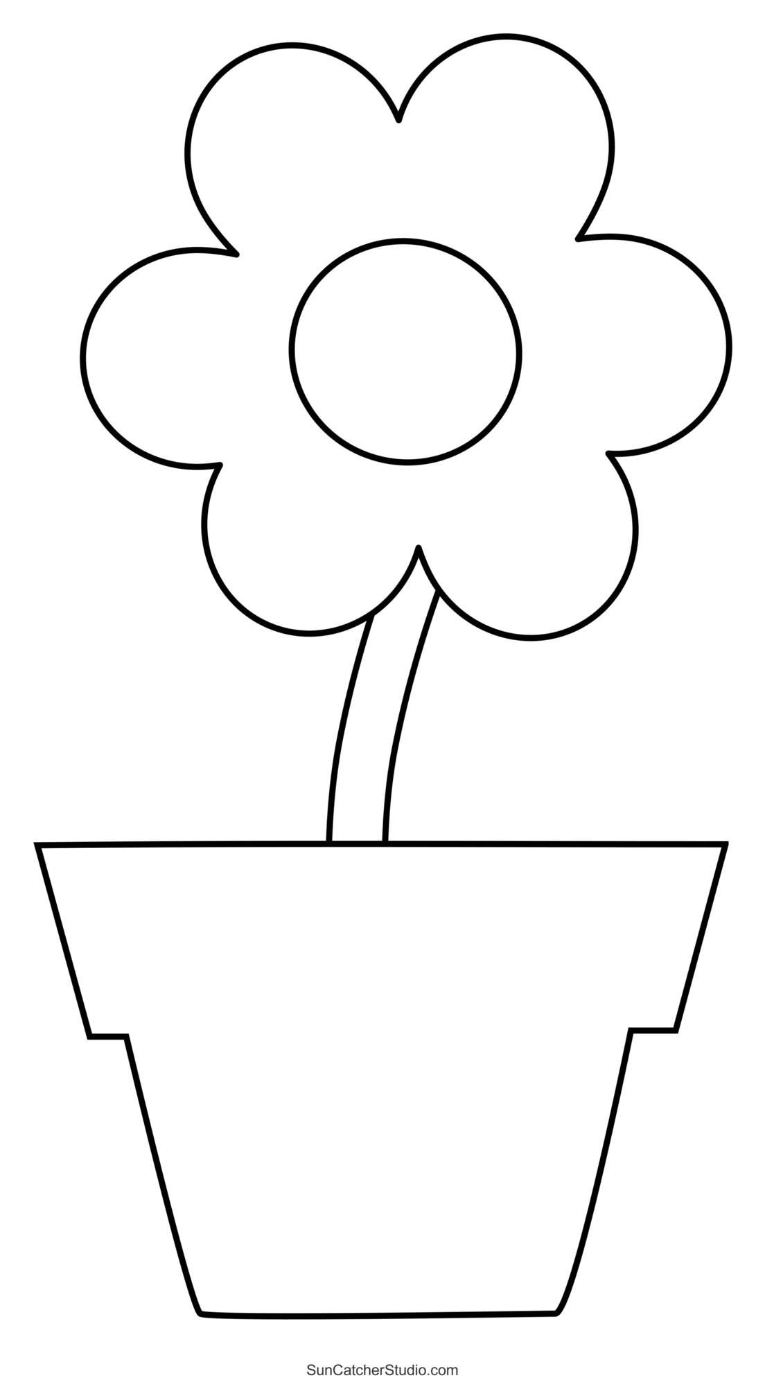 flower pot template printable flower pot template printable