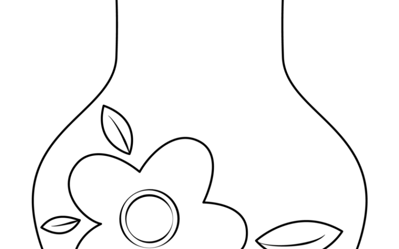 Flower Vase Printable Printable Party Favors