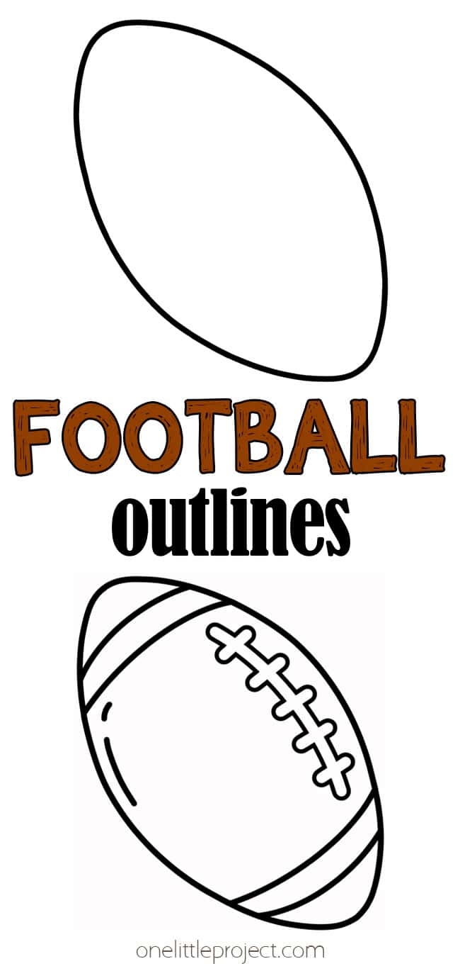 Football Outline Free Printable Football Shape Templates