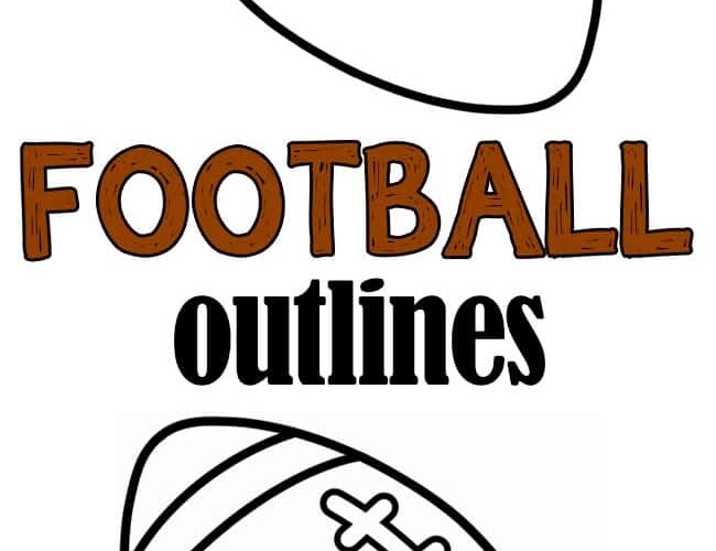 Football Outline Free Printable Football Shape Templates
