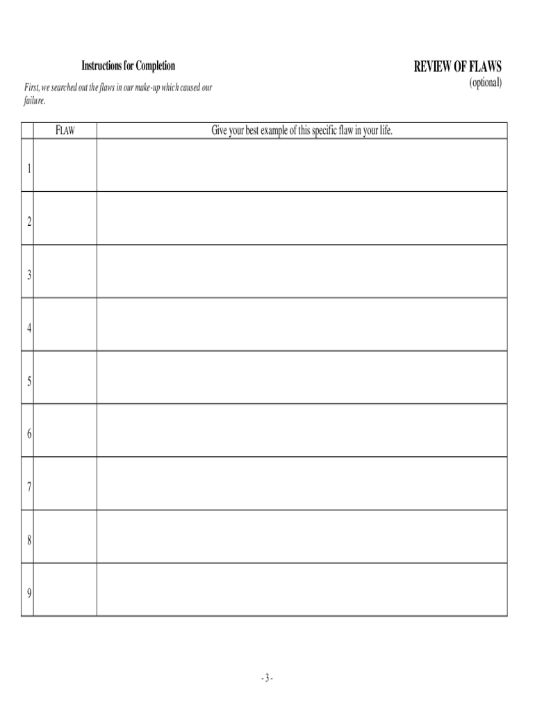 Fourth Step Inventory Worksheet Form Fill Online Printable Fillable Blank PdfFiller