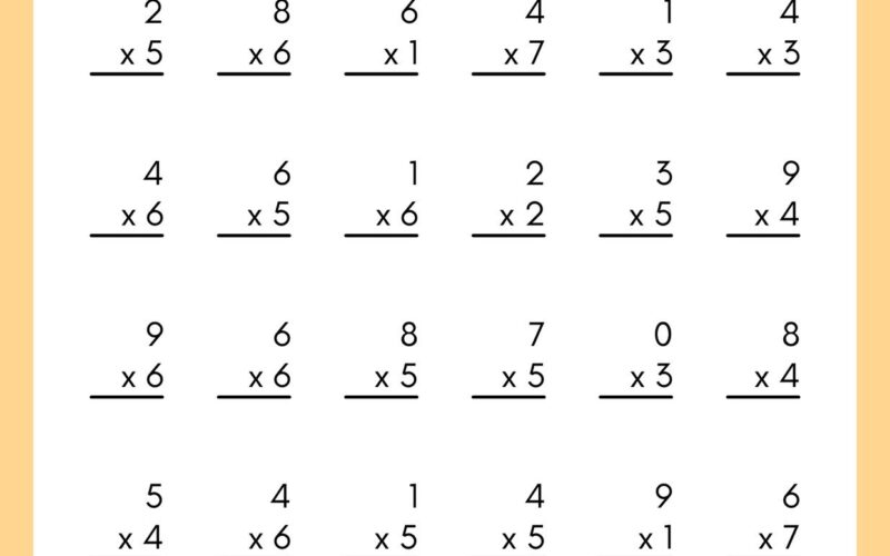 Free 3rd Grade Math Worksheets To Customize Canva