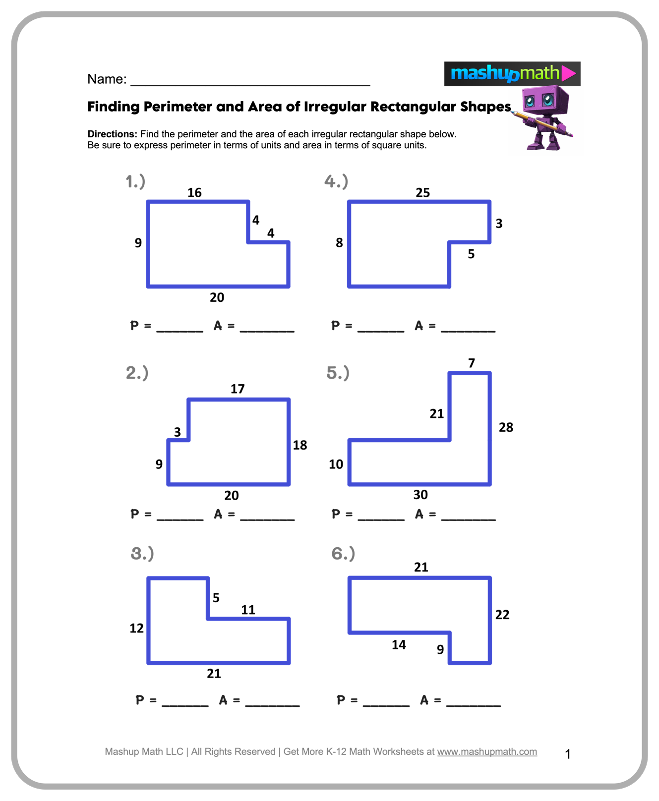Free 5th Grade Math Worksheets Printable W Answers Mashup Math