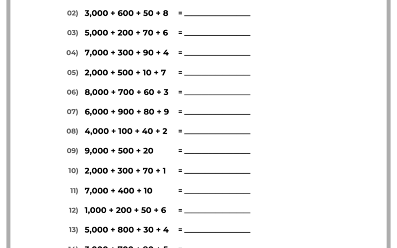 Free 5th Grade Math Worksheets Printable W Answers Mashup Math