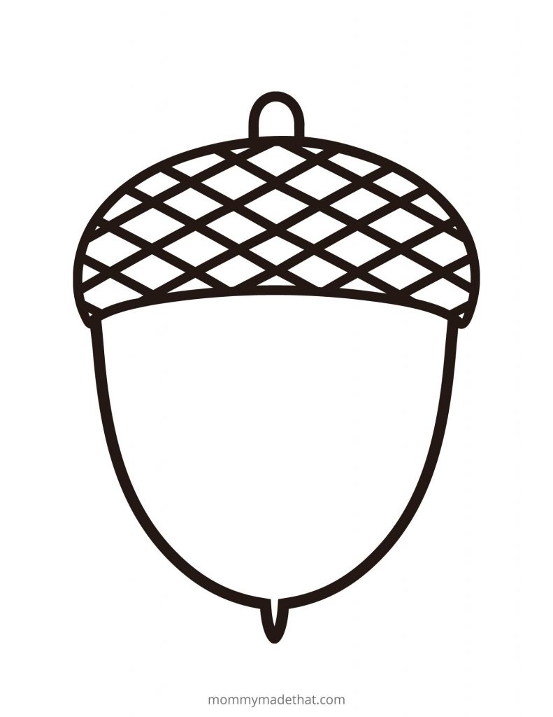 Free Acorn Template Printables