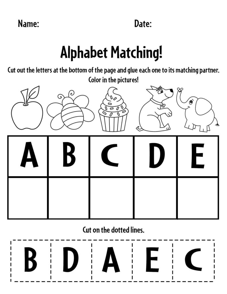 free printable abc worksheets for preschoolers