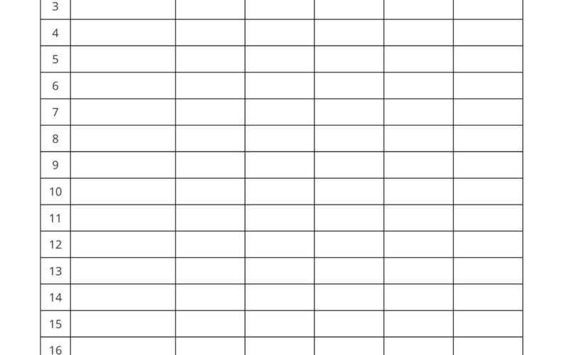 Free And Customizable Attendance Templates