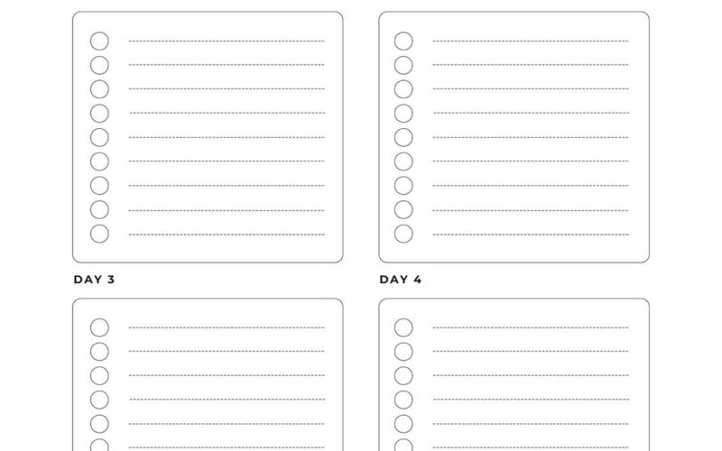 Free And Customizable Itinerary Planner Templates Canva