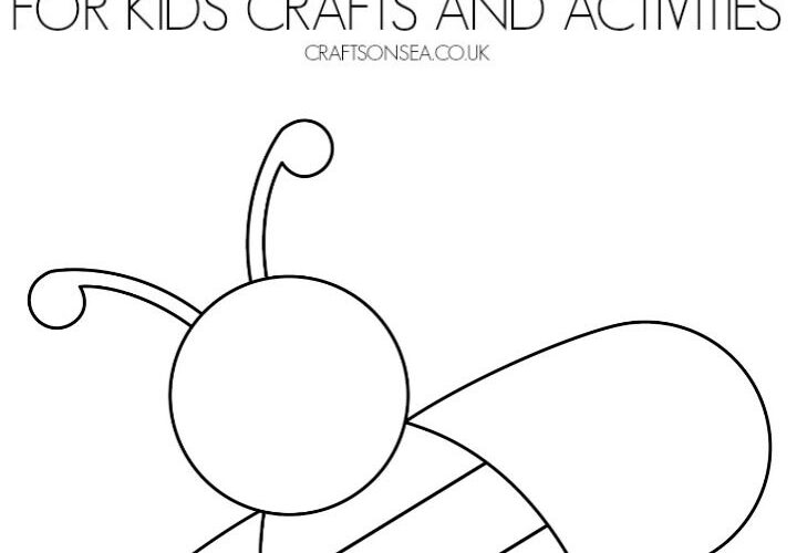FREE Bee Template Printable PDF Crafts On Sea