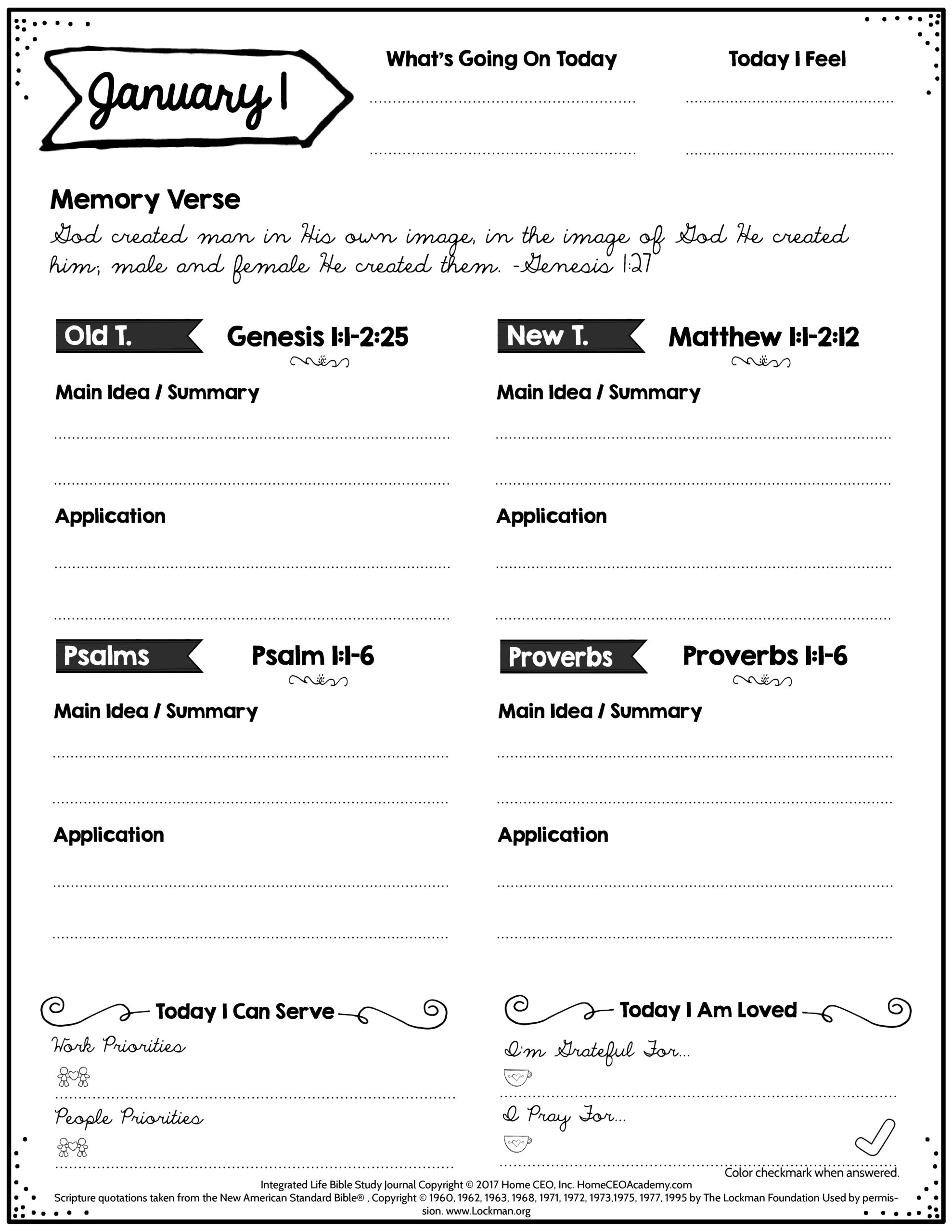 Free Bible Study Printables Free Bible Study Printables