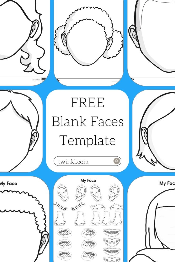 printable face template