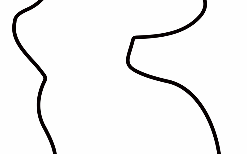 Free Bunny Outlines Printable Templates Crafty Morning