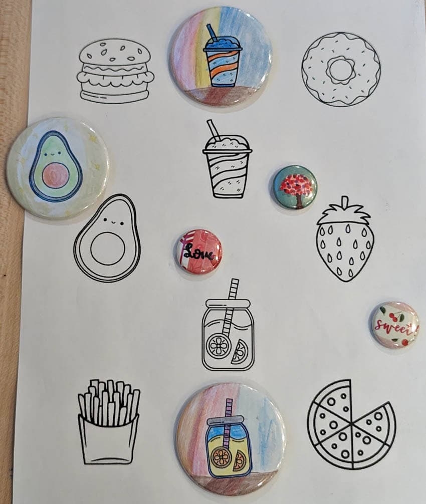 free printable button templates