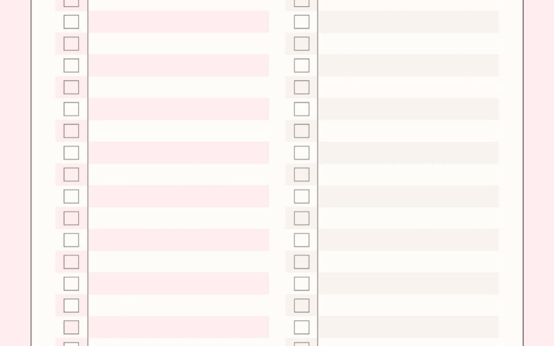 Free Custom Downloadable Checklist Templates Canva