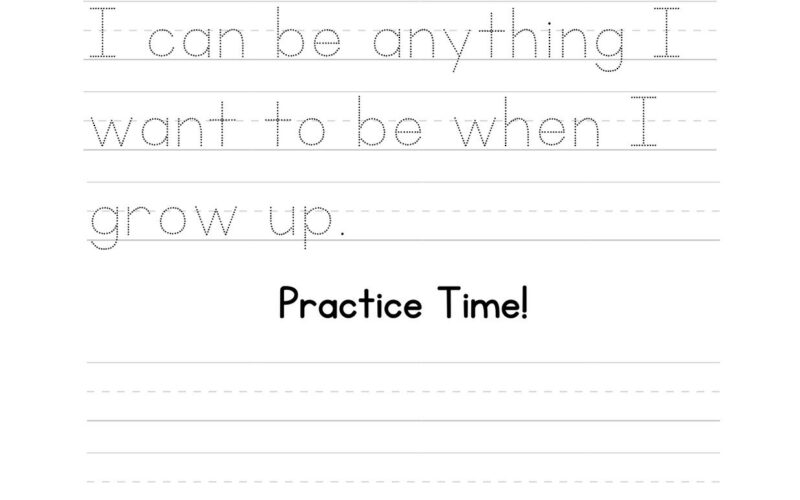 Free Custom Printable Handwriting Worksheet Templates Canva