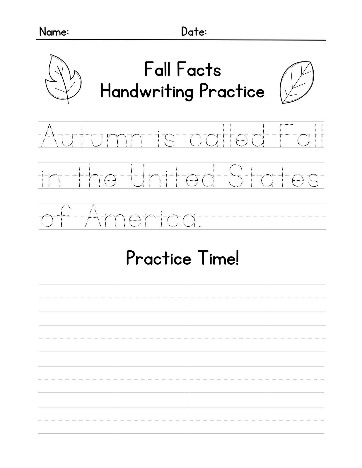 free printable handwriting worksheets