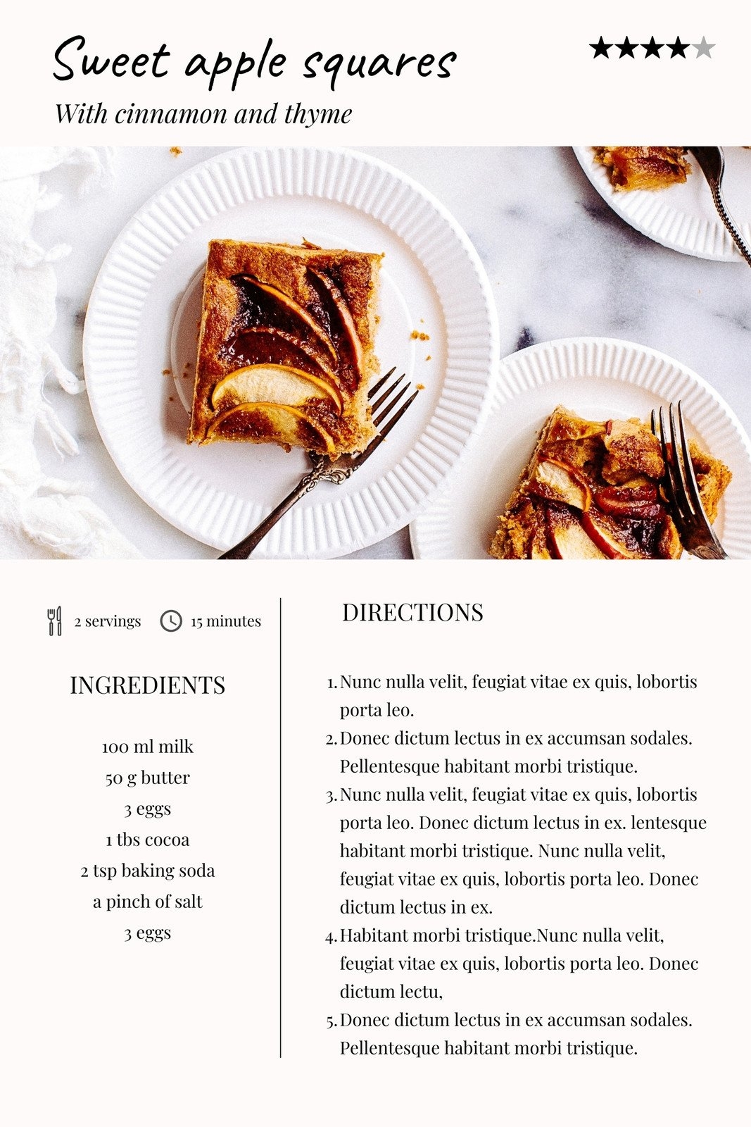 free printable recipe templates