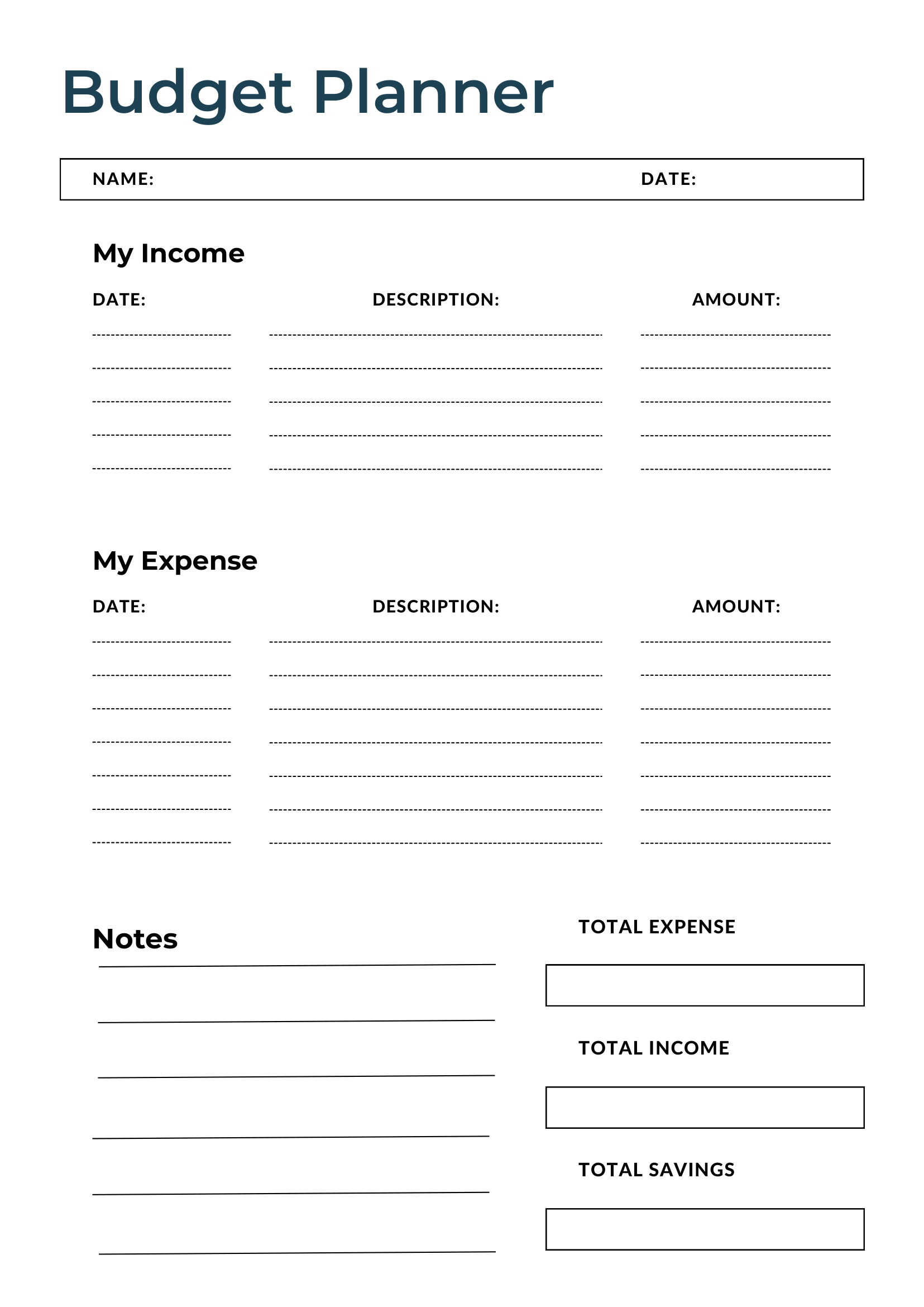 free printable budget worksheet pdf