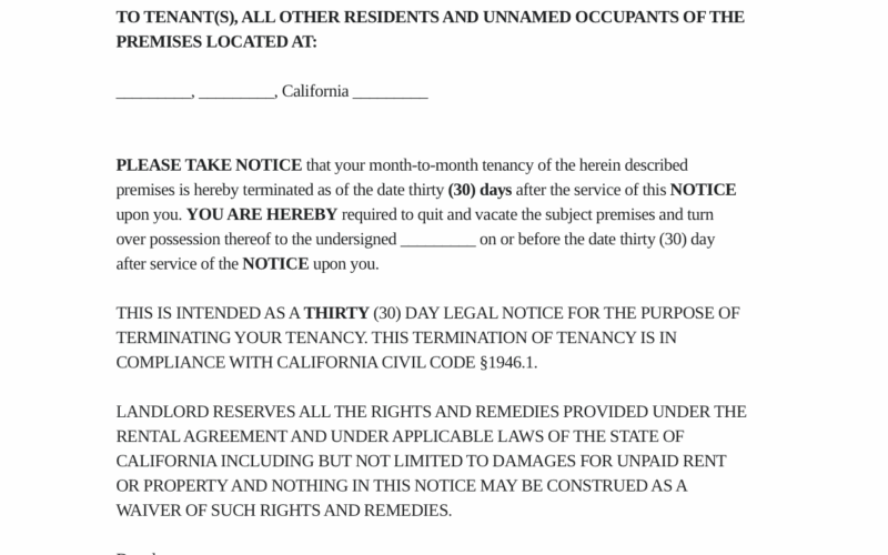 Free Eviction Notice Template PDF Word Forms LawDistrict