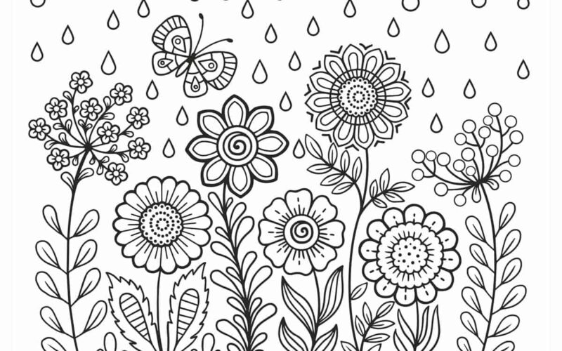 FREE Flower Coloring Pages For Kids And Adults Skip To My Lou
