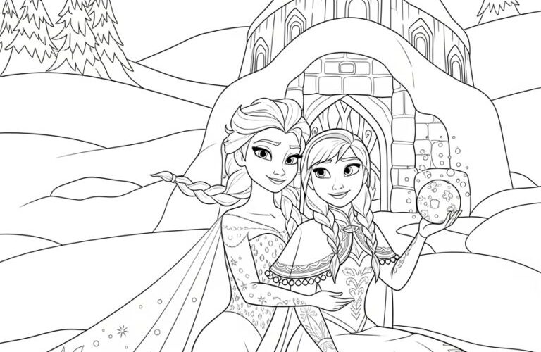 Free Frozen Coloring Pages Printable Fun For Kids
