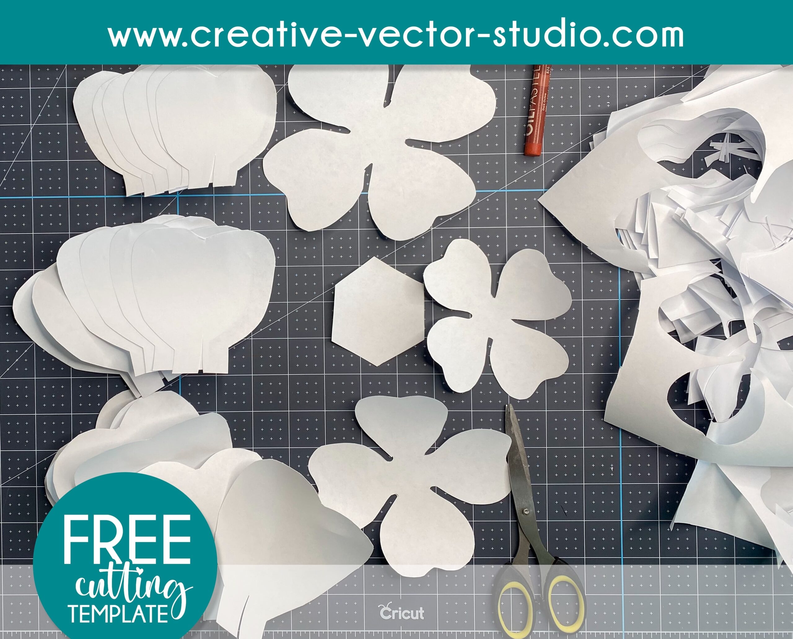 printable cricut flower template