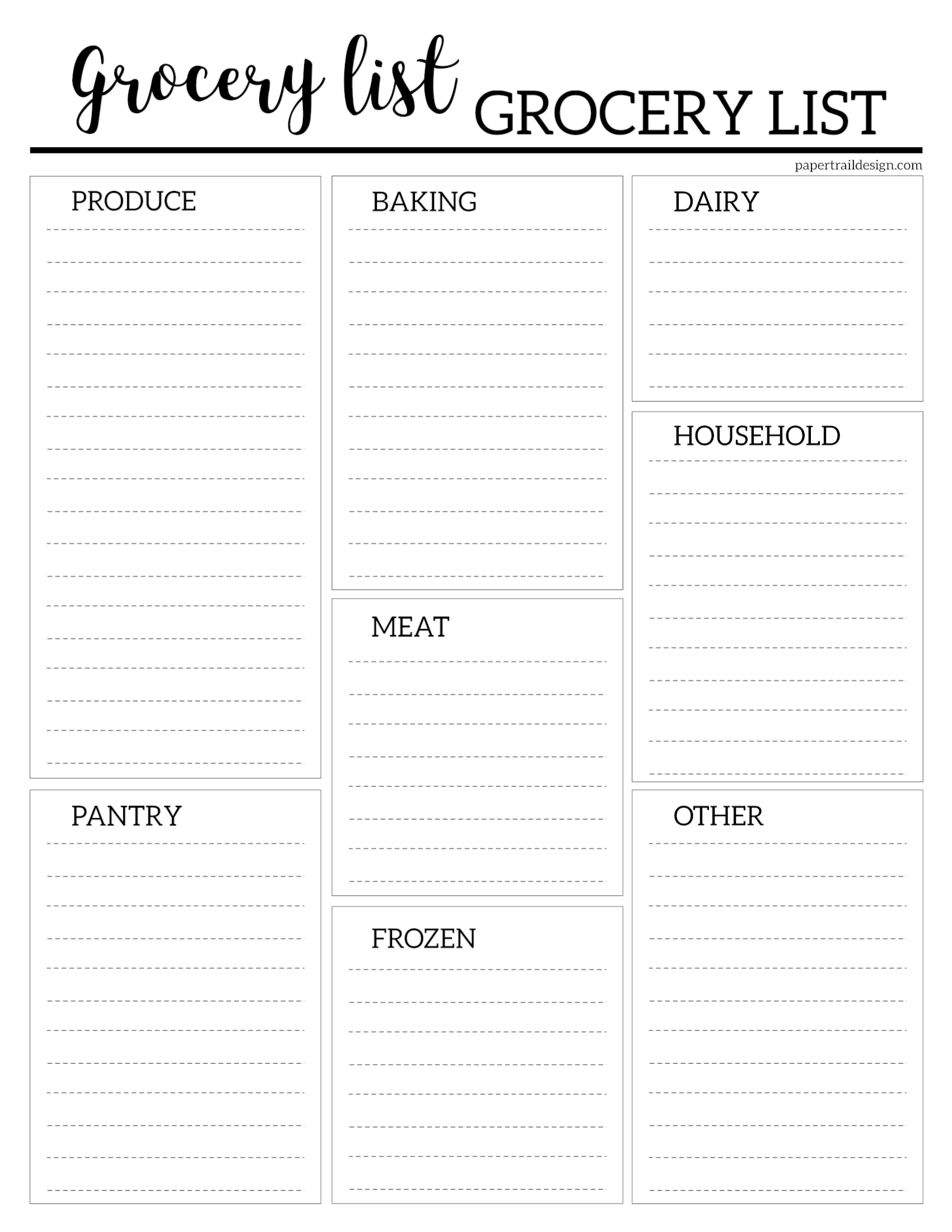 free printable shopping list template free printable shopping list template