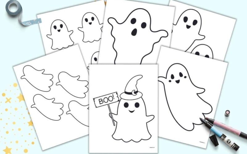 Free Halloween Ghost Printable Templates The Artisan Life