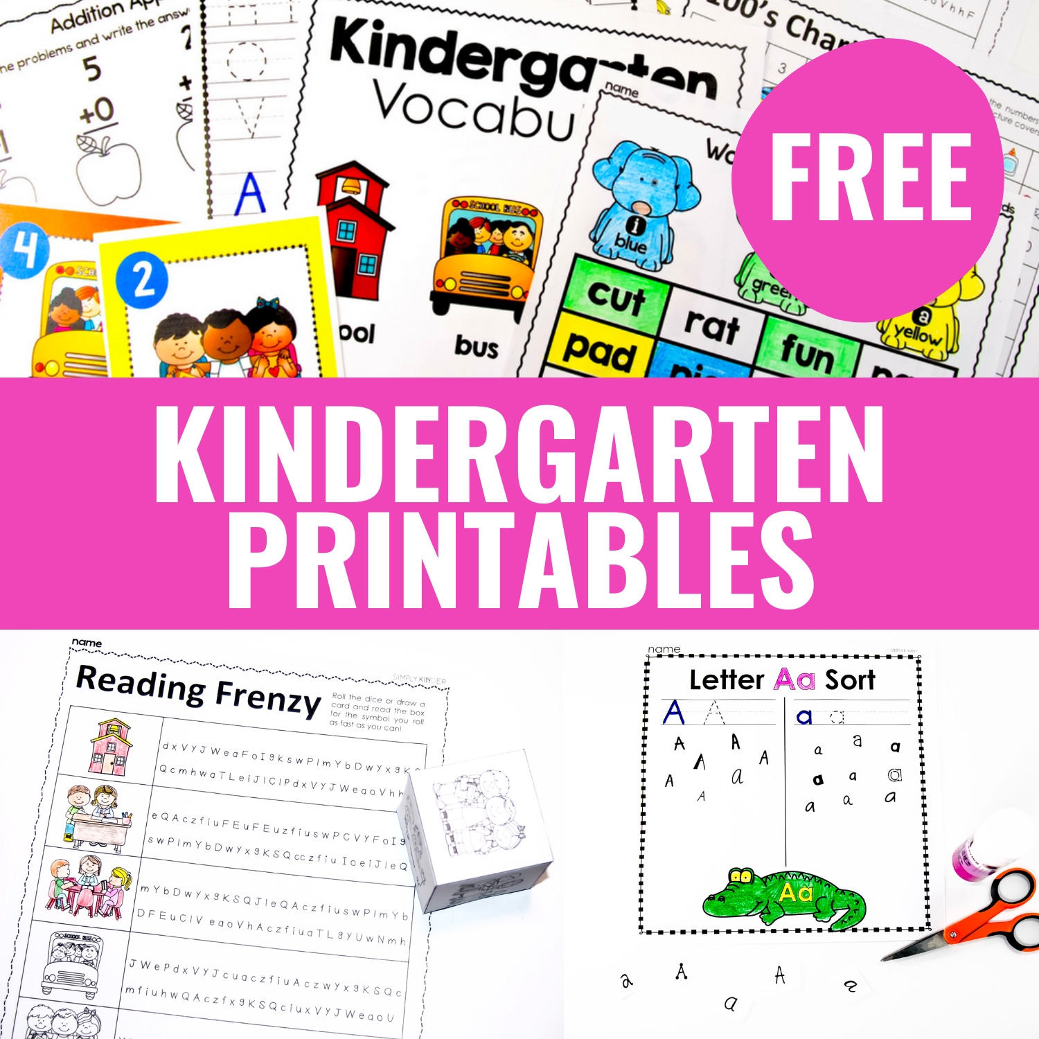 free kindergarten worksheets printable free kindergarten worksheets printable