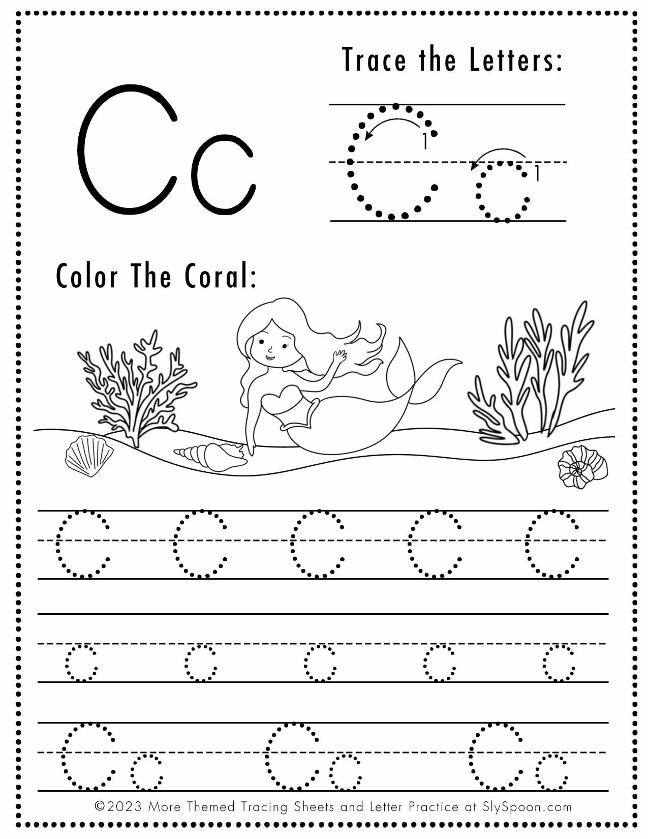 letter c printable worksheets